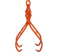 Halter de 91,4 cm de long avec manche en bois, équipé de 4 griffes, d'un système de crochets en acier et en bois rotatif, et d'un design de griffes "Aigle". Capacité de charge de 1500 kg, adapté aux t