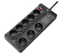 Hama 00137263 Intérieur 8sortie(s) CA 1.5m Noir multiprise - Multiprises (Noir, 3500 W, Plastique, 1,5 m)