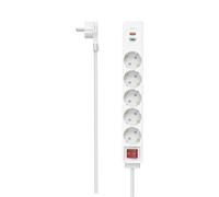 Hama 00223186 multiprise avec Schalter Blanc Schutzkontakt 1 pc(s)