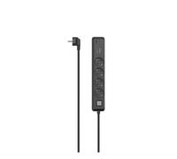 hama 223189 hama 4-fach Steckdosenleiste 1,4 m schwarz mit USB-Buchse