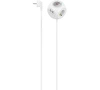 Hama Multiprise Cube avec Interrupteur (Rallonge multiprise 1.4m, Bloc 3 Prises Terre F Schuko + 2 USB-A + 2 USB-C, 3680W 16A Idéal Bureau Cuisine Salon Atelier Garage PC luminaires Meuble TV) Blanc