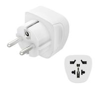 Hama 00223456 adaptateur prise d'alimentation Type E/F (hybride) Universel Blanc