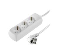 Hama 3-Way Power Strip with Child Protection - Coupe-circuit - CA 230 V - connecteurs de sortie : 3 - 5 m cordon - blanc