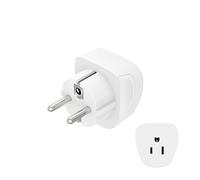 Hama Adaptateur de voyage 00223458 Hybride Type A/B 3 pôles Blanc
