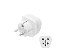 Hama Adaptateur de voyage 00223456 Type E/F hybride 3 pôles Universel Blanc