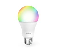 Hama Ampoule Connectée WIFI, Ampoule LED E27 Multicolore RVBB, 2700-6500K, Ampoule Smart Intelligente, Matter, Ampoule Alexa/Google Home, 9W, 806 lm, Dimmable, comm. voc./appl