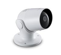 Hama Caméra de Surveillance WiFi Exterieur (Caméra Connectée, IP65, Full HD 1080p, sans Hub, Stockage MircoSD/SDHC, Détect. Mouvement+Son, Vision Nuit, Google, Alexa, Appli, Son 2 Voies) Blanc