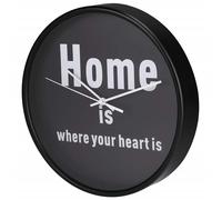Hama Conception Horloge Murale HG-260 Silencieux Avec Dicton Moderne Noir 26cm