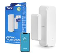 Hama Contact Porte/fenêtre WiFi connecté (pour Portes/fenêtres/garages, Zigbee, Compatible Commande vocale Via Amazon Alexa/Google Assistant ou Apple Siri), Blanc