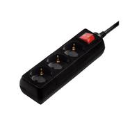 Hama - Coupe-circuit - CA 230 V - 3500 Watt - connecteurs de sortie : 3 - 3 m cordon - noir