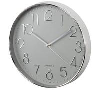Hama Elegance Horloge à quartz Cercle Gris et Argent Gris