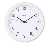 Hama Horloge murale Elba 00185864 - à quartz silencieuse - Blanc