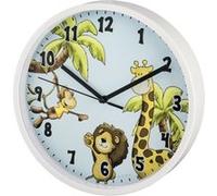 Hama Horloge murale pour enfant Safari, Ø 22,5 cm, silencieuse G