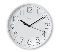 Hama Horloge murale Salina – sans tic-tac, à quartz, Ø 22 cm, grands chiffres, blanc