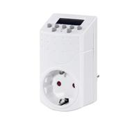 HAMA | Minuterie numérique hebdomadaire (Prise programmable, Interrupteur Marche/arrêt Automatique, économie d'énergie, Nombre de possibilités d'allumage/arrêt par Jour: 20) Blanc