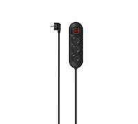 Hama Multiprise 3 Prises avec Interrupteur Bien placé- 16A - 3680W (Prise Multiple Rallonge Electrique 1.4m, Securité Enfant, Gestion de Câbles, Bloc 3 Prises Type F Schuko Compatible France) Noir