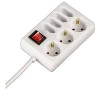 Hama Multiprise, 7 prises, avec interrupteur, 1,4 m, blanche G