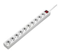 Hama Multiprise avec Interrupteur Lumineux, 10 Prises, Cordon 3 m, Blanc | Rallonge Électrique Prises Type F Schuko Compatible France, Economie Energie, Idéal Salon Bureau Atelier Meuble TV Garage
