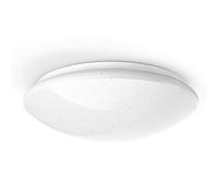 Hama Plafonnier WiFi (effet scintillant, rond, diamètre de 30 cm, encastré, compatible avec Alexa/Google Home, application/commande vocale, 2,4 GHz, IFTTT) Blanc
