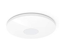 Hama Plafonnier WiFi (effet scintillant, rond, diamètre de 50 cm, encastré, compatible avec Alexa/Google Home, application/commande vocale, 2,4 GHz, IFTTT) Blanc