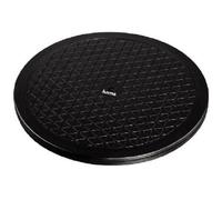 Hama Plateau Universel Hama Rond (32 cm, Taille L, Poids supporté 80 kg (idéal pour TV, Enceintes, écrans, appareils de Cuisine) Noir