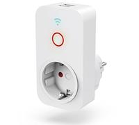 Hama Prise WiFi avec 2 ports USB A (prise Smart Home pour appareils jusqu'à 2300 W et USB 2,1 A pour smartphone, tablette, prise Wi-Fi pour commande vocale avec Alexa, Google, Siri, contrôle par