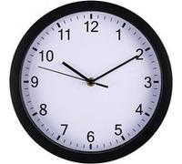 Hama pure quartz wall clock cercle noir (00176905) Noir G