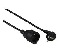 Hama Schuko Extension Câble d'Alimentation 5m Noir