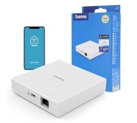 Hama "Smart Hub" passerelle WiFi connectée (Matter, Zigbee, Thread, compatible commande vocale Alexa, Google Assitant et Apple Siri), blanche