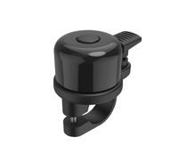 Hama Sonnette Vélo AirBell Support Cachette Traceur Apple AirTag (Diamètre 22.2 mm, Localisation Vélo VTT Scooter Trotinnette Via Appli Finder My, Avertisseur Klaxon 85dB, Accessoire Sécurité) Noir