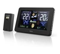 Hama Station météo Premium Clair – écran couleur LED, charge USB