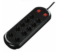 Hama - Rallonge - 230 V - 3500 Watt - Prises de sortie : 10 (CEE 7/4) - 2 m