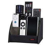 Hama Support Télécommande TV Commander (porte-télécommande TV Chaine Hifi DVD Blue-Ray, 3 grands compartiments, Boite de Rangement organiseur lunettes, smartphones, contrôleurs) Noir