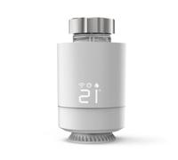 Hama Tête Thermostatique Connectée et Intelligente WiFi (pour Kit de Chauffage Connecté 00176592 & 00176650 Compatible Alexa Google Home, Robinet Intelligent pour Radiateur à Eau Chaude) Blanc