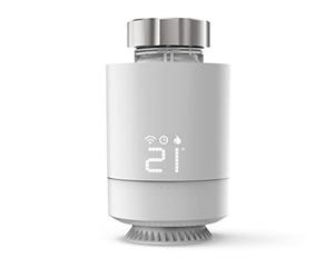 Hama Tête Thermostatique Connectée et intelligente WiFi (pour Kit de chauffage Connecté 00176592 compatible Alexa Google Home, Robinet Intelligent pour Radiateur à Eau Chaude) Blanc