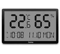 Hama Thermometer und Hygrometer \ Lombok\ , digital, für innen, Schwarz Thermo-hygromètre 00222232