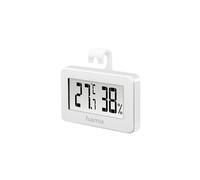 Hama Thermomètre/hygromètre "Mini" (batterie, CR2025, noir, 65 mm, 10 mm, 40 mm) Blanc