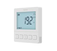 Hama Thermostat Chauffage par Sol WiFi connecté (écran LCD, encastré, Commande par Application/vocale Via Amazon Alexa, l’Assistant Google ou Apple Siri), Blanc