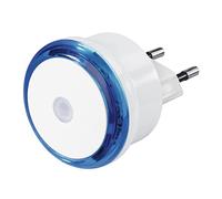 Hama Veilleuse LED Basic (Lampe de nuit LED pour prise de courant, Veilleuse Enfant Prise Electrique, Capteur Crépusculaire, Idéal Chambre Bébé Cuisine Couloir Escalier Salon) Bleu
