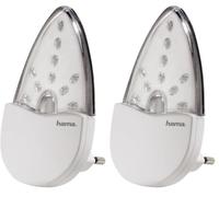 Hama Veilleuse nocturne Amber (LED pour la chambre d'enfants, économie d'énergie, seulement 0,2 W, lampe d'orientation pour couloir et cave, éclairage d'ambiance, lampe de nuit, fiche Euro) Ambre
