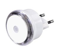 Hama Veilleuse nocturne "Basic" (LED avec capteur crépusculaire, lampe d'orientation économique pour prise de courant, seulement 0,8 W) Blanc