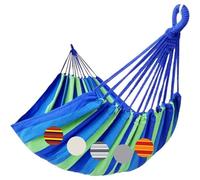 Hamac 2 Places Hamac 2 Personnes Toile 280x80cm Charge 250kg Hamac Jardin Exterieur Pour Jardin D'interieur Hamac Double Toile De Hamac Bleu Bleu