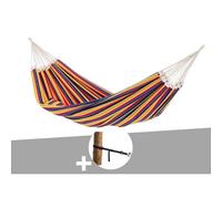 Hamac 3 Places Paradiso Tropical + Kit Attaches T-Strap - Amazonas Multicolore