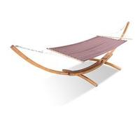 Hamac avec auvent sur support 3,15 m en bois chocolat LAGOA CONCEPT USINE Marron G