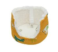 Hamac avec Doublure Peluche Sécurisé , S , Jaune | Facile à Accrocher, Niche Suspendue, confortable, Accessoire, pour Intérieur, Petits Animaux, Cochons D'In