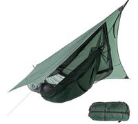 AMAZONAS Traveller Camp - Hamac Complet Ultra léger avec moustiquaire et bâche - Charge maximale : 200 kg - Seulement 1,6 kg - Idéal pour Les Aventures en Plein air