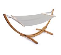 Hamac bois avec toile en coton Dallas - 3 m - Gris