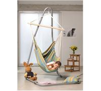 AMAZONAS XL Fauteuil suspendu Brasil Lemon avec barre d'écartement Assise env. 160 x 130 cm