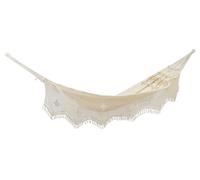 Hamac brésilien XXL RIO style Boho beige macramé 3 personnes