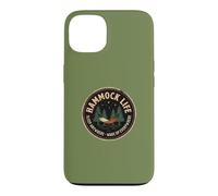 Hamac Camper Dormir Entre Les Arbres Camping en Plein Air Humour Coque pour iPhone 13